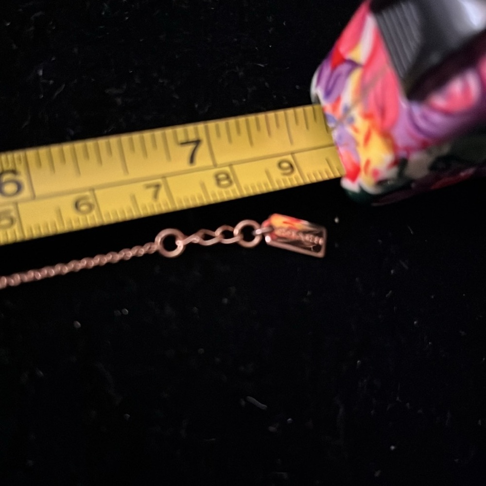 Coach Mini Demi Fine Rexy Bracelet in Rosegold - Picture 6 of 7